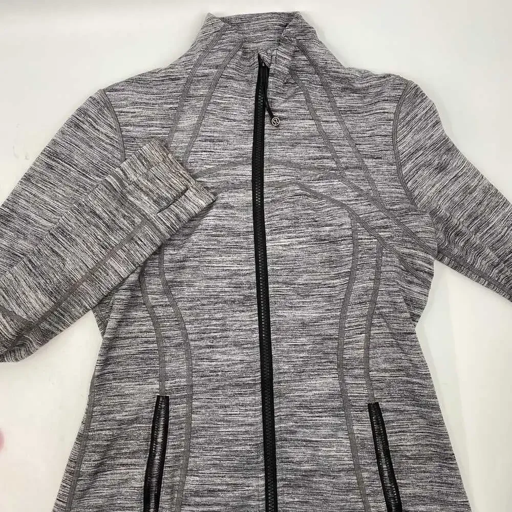 lululemon Gray Athletic Zip-Up Jacket | Women’s Regular Size 8
